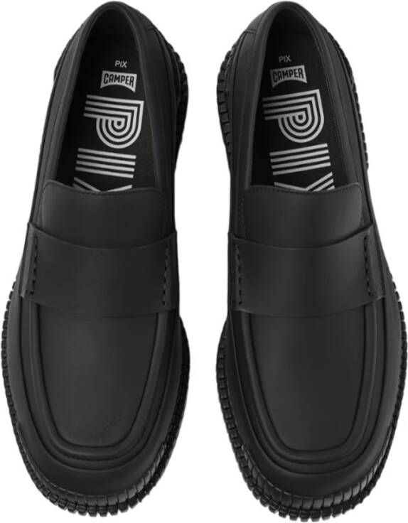 Camper Klassieke Leren Loafers Black Heren