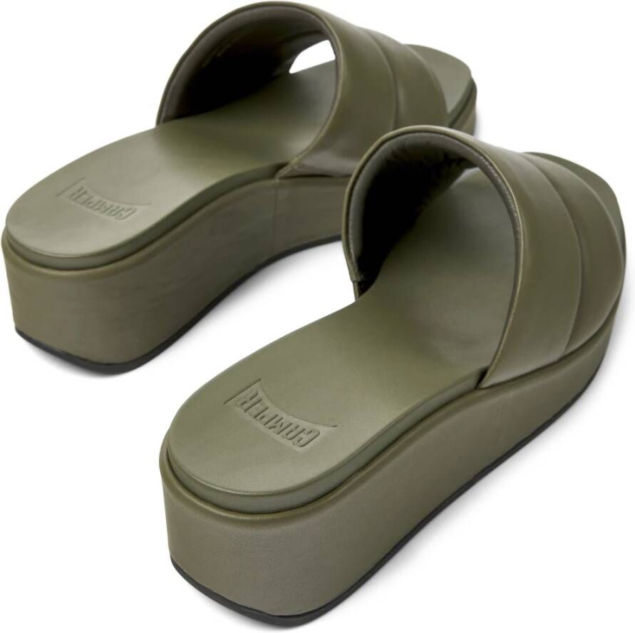 Camper Misia Flatform Sandalen Green Dames