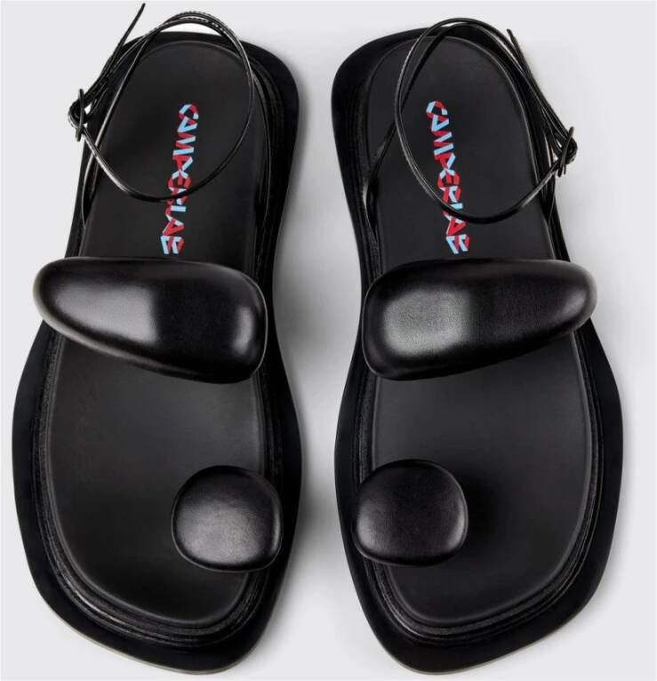 Camper Moderne zwarte sandalen voor mannen