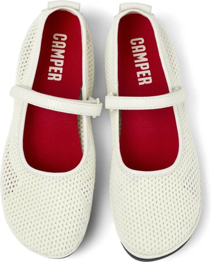 Camper Nina Right Ballerina White Dames