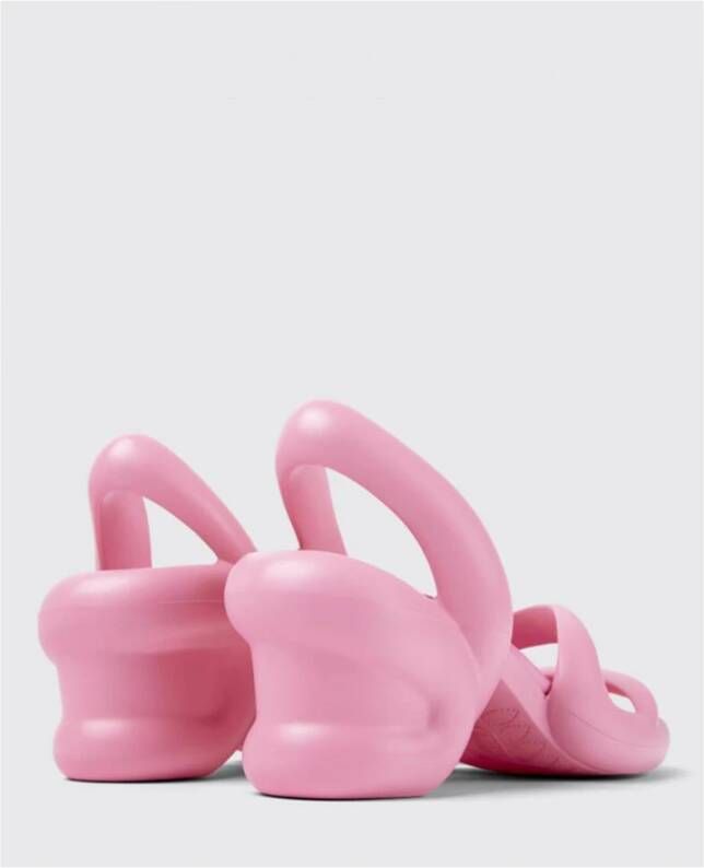 Camper Roze Sculpturale Hakken Sandalen