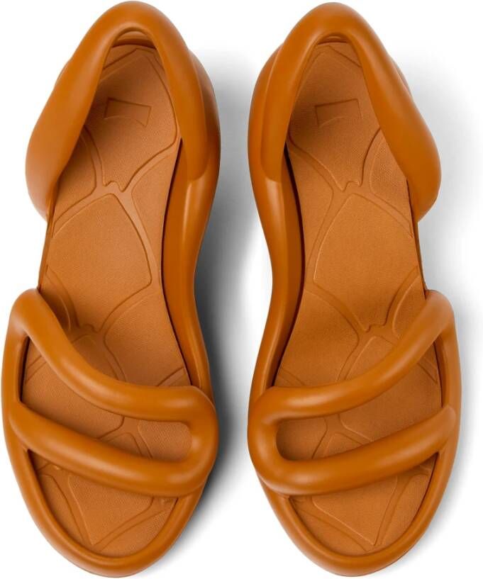 Camper Sculpturale Leren Sandalen Brown Dames