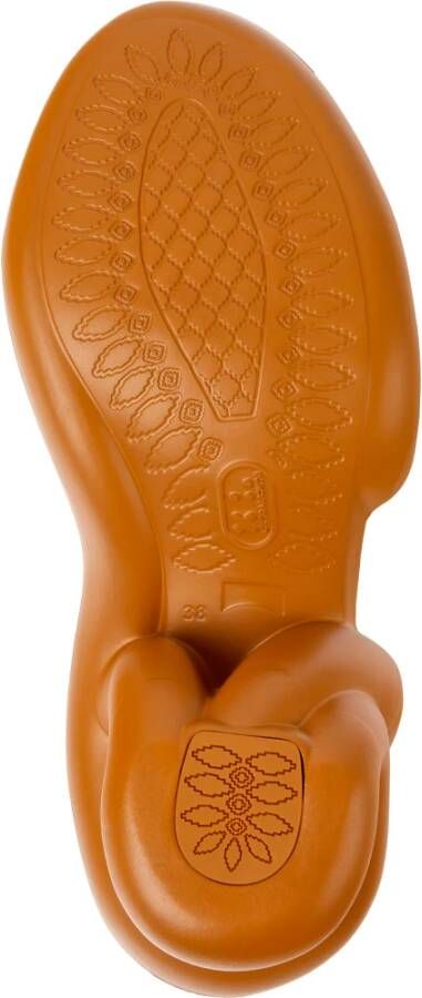 Camper Sculpturale Leren Sandalen Brown Dames