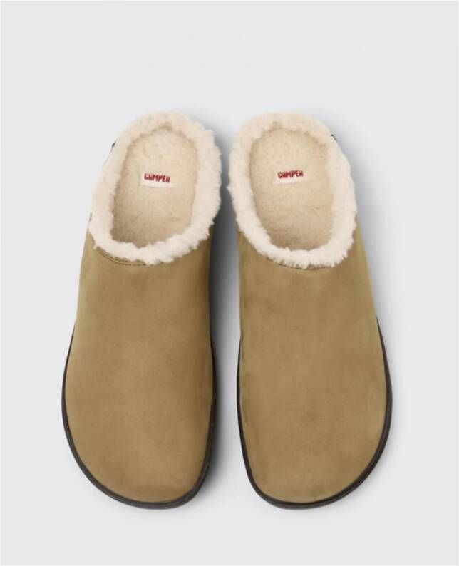 Camper Shearling Mule Slippers in Bruin