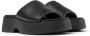 Camper Tasha Leren Plateau Sandalen Black Dames - Thumbnail 5