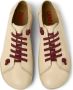 Camper Dames Barefoot Leren Sneakers Beige Dames - Thumbnail 5