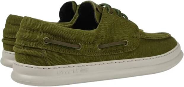 Camper Sportieve Leren Loafers Green Heren