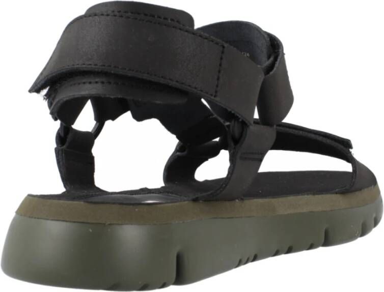 Camper Stijlvolle platte sandalen in zwart Black Heren