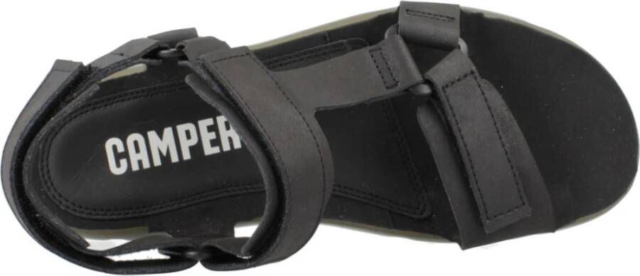 Camper Stijlvolle platte sandalen in zwart Black Heren