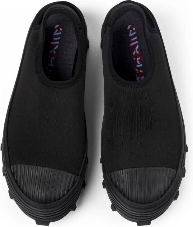 Camper Traktori Gevulkaniseerde Leren Klompen Black Unisex