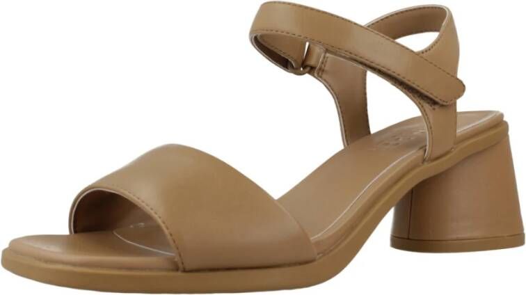 Camper UltraSoft Crater High Heel Sandalen Brown Dames