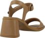 Camper UltraSoft Crater High Heel Sandalen Brown Dames - Thumbnail 6