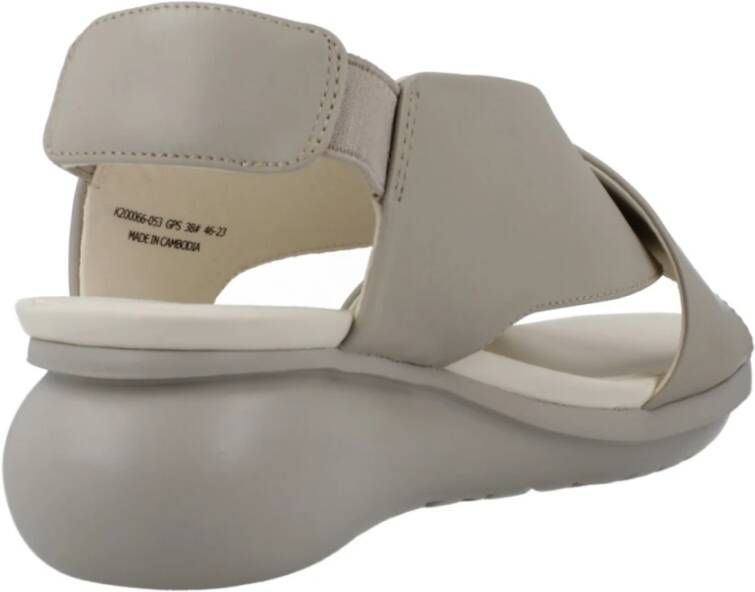 Camper UltraSoft Platte Sandalen Gray Dames