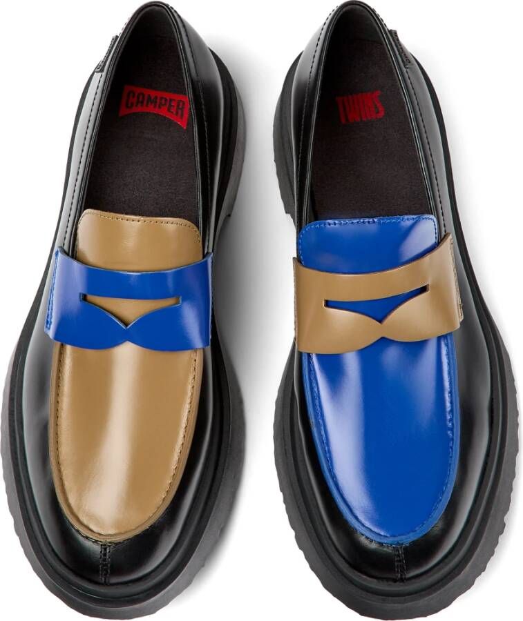 Camper Mismatched Twins Loafers Black Heren