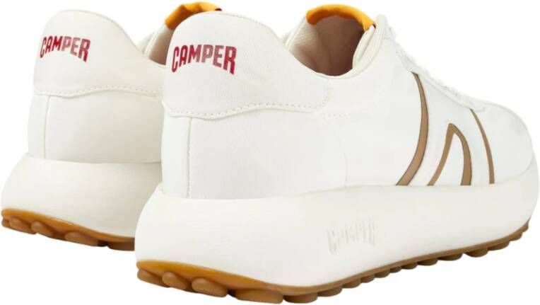 Camper Witte Casual Textiel Sneakers met Rubberen Zool White Heren