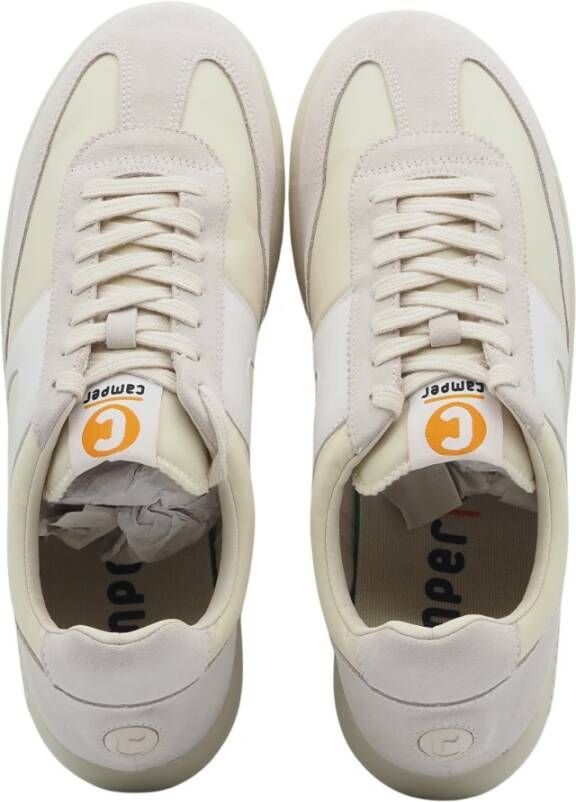 Camper Witte en crème leren sneakers