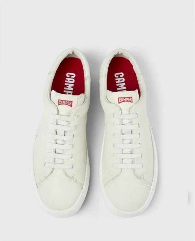 Camper Witte Leren Brogue Sneakers