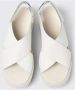 Camper Witte Leren Platte Sandalen - Thumbnail 2