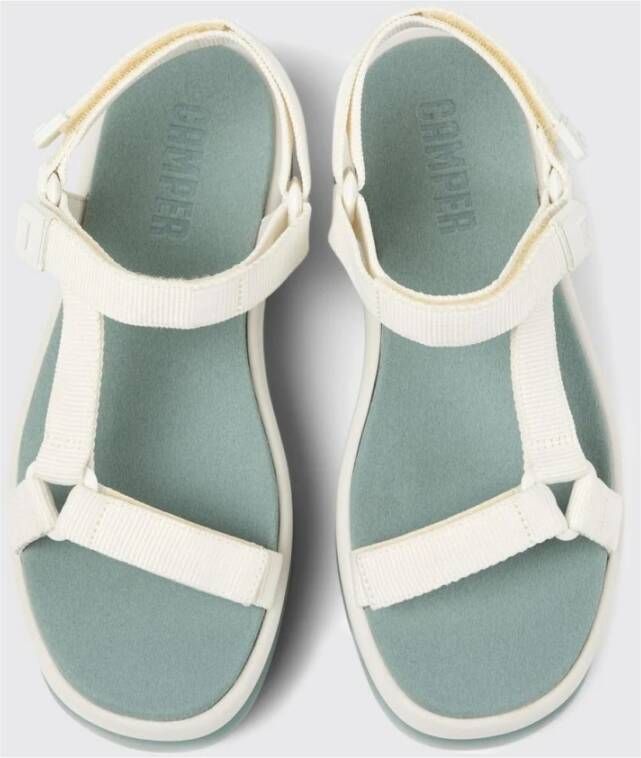 Camper Witte Platform Sandalen voor Vrouwen