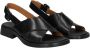 Camper Zwarte Casual Leren Sandalen Black Dames - Thumbnail 4