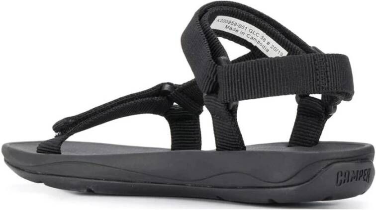 Camper Zwarte Casual Open Sandalen Dames Platte Sandalen Black Dames