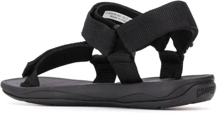 Camper Zwarte Casual Open Sandalen Heren Platte Sandalen Black Heren