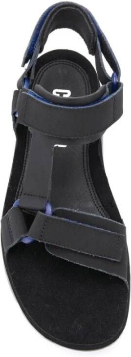 Camper Zwarte Casual Platte Sandalen voor Mannen Black Heren