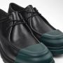 Camper Zwarte Leren Junction Schoenen Black Heren - Thumbnail 2