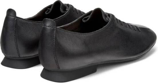 Camper Zwarte Leren Veterschoenen
