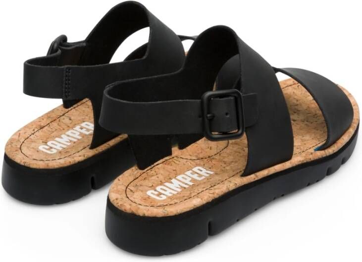 Camper Zwarte Oruga Sandalen Black Dames