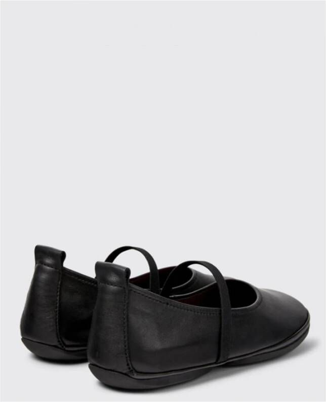 Camper Zwarte platte ballerina schoenen voor vrouwen