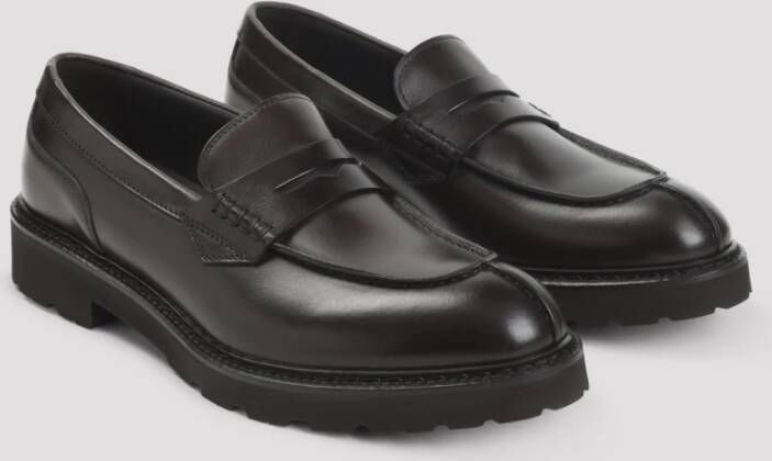 Canali Bruine Loafer Schoenen voor Mannen