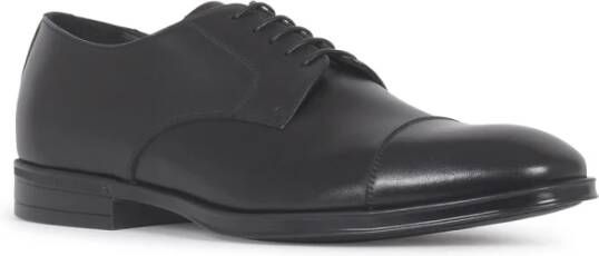 Canali Zwarte Platte Schoenen Zapatos Black Heren
