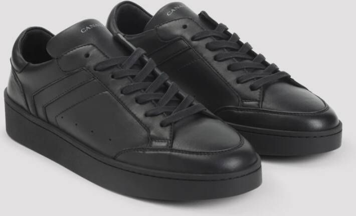 Canali Zwarte Sneakers voor Mannen Aw25