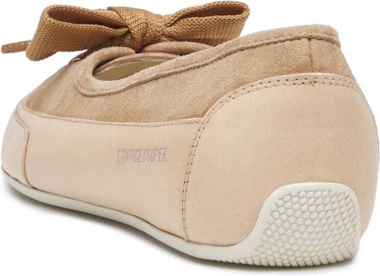 Candice Cooper Buffed leather and suede ballet flats Candy BOW Multicolor Dames
