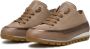 Candice Cooper Buffed leather and suede sneakers Janis Strip Chic Gray Dames - Thumbnail 4