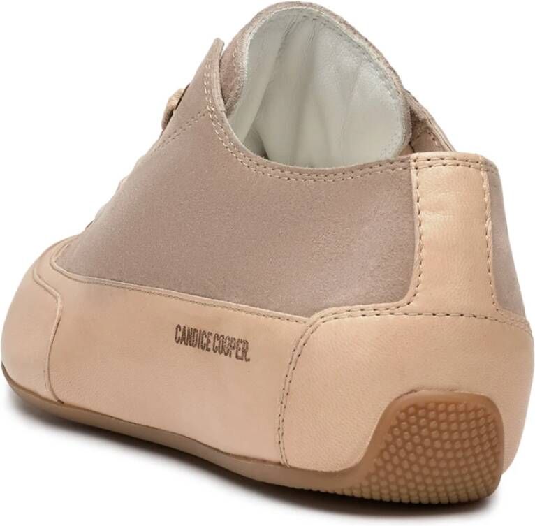 Candice Cooper Buffed leather and suede sneakers Rock S Gray Dames