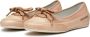 Candice Cooper Buffed leather ballet flats Candy BOW Brown Dames - Thumbnail 4