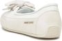 Candice Cooper Buffed leather ballet flats Candy BOW White Dames - Thumbnail 5