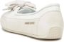Candice Cooper Buffed leather ballet flats Candy BOW White Dames - Thumbnail 6