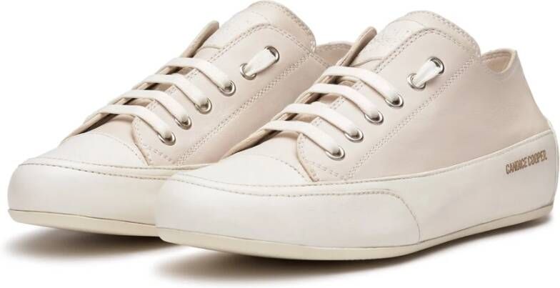 Candice Cooper Buffed leather sneakers Rock S Beige Dames