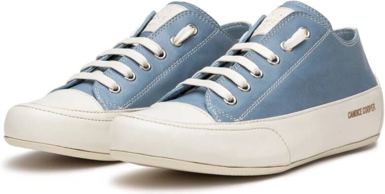 Candice Cooper Buffed leather sneakers Rock S Blue Dames