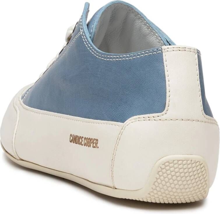 Candice Cooper Buffed leather sneakers Rock S Blue Dames