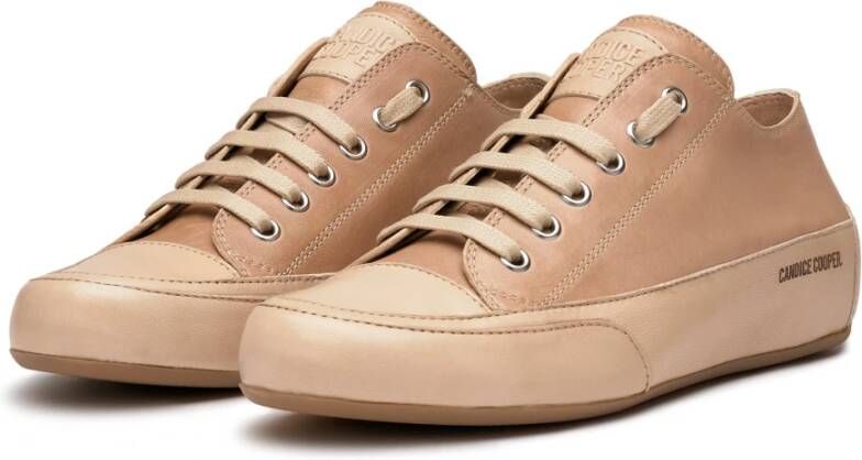 Candice Cooper Buffed leather sneakers Rock S Brown Dames