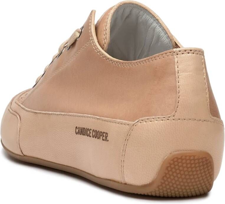 Candice Cooper Buffed leather sneakers Rock S Brown Dames