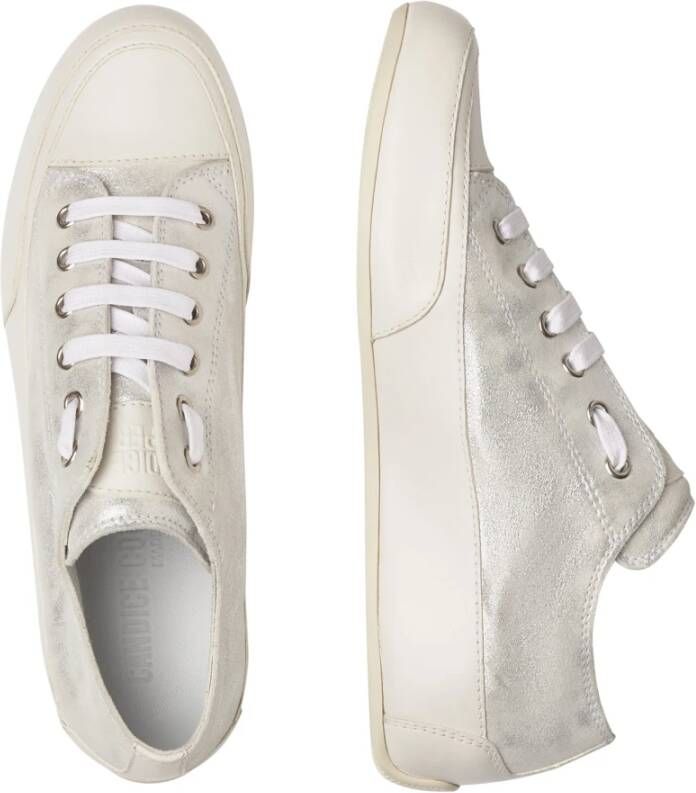 Candice Cooper Fade-effect leather sneakers Rock S Gray Dames