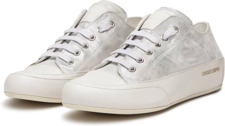 Candice Cooper Fade-effect leather sneakers Rock S Gray Dames