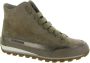 Candice Cooper Leather and velour ankle sneakers Janis Strip Plus Chic Brown Dames - Thumbnail 9