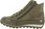 Candice Cooper Leather and velour ankle sneakers Janis Strip Plus Chic Brown Dames - Thumbnail 10