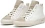 Candice Cooper Leather and suede ankle sneakers Dafne MID White Dames - Thumbnail 4